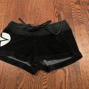 Black Hard Tail Shorts Girls 14